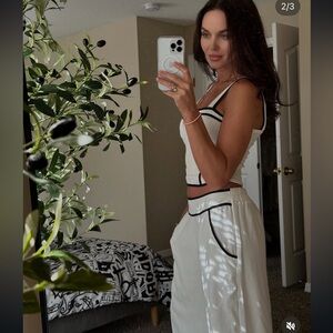 Sienna Sky White and Black Trim Apparel